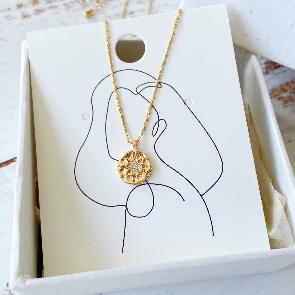 Gold North Star Necklace